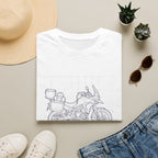 Outdoor infrastructure bike - – Adventure Graphic Blue Print T-Shirt