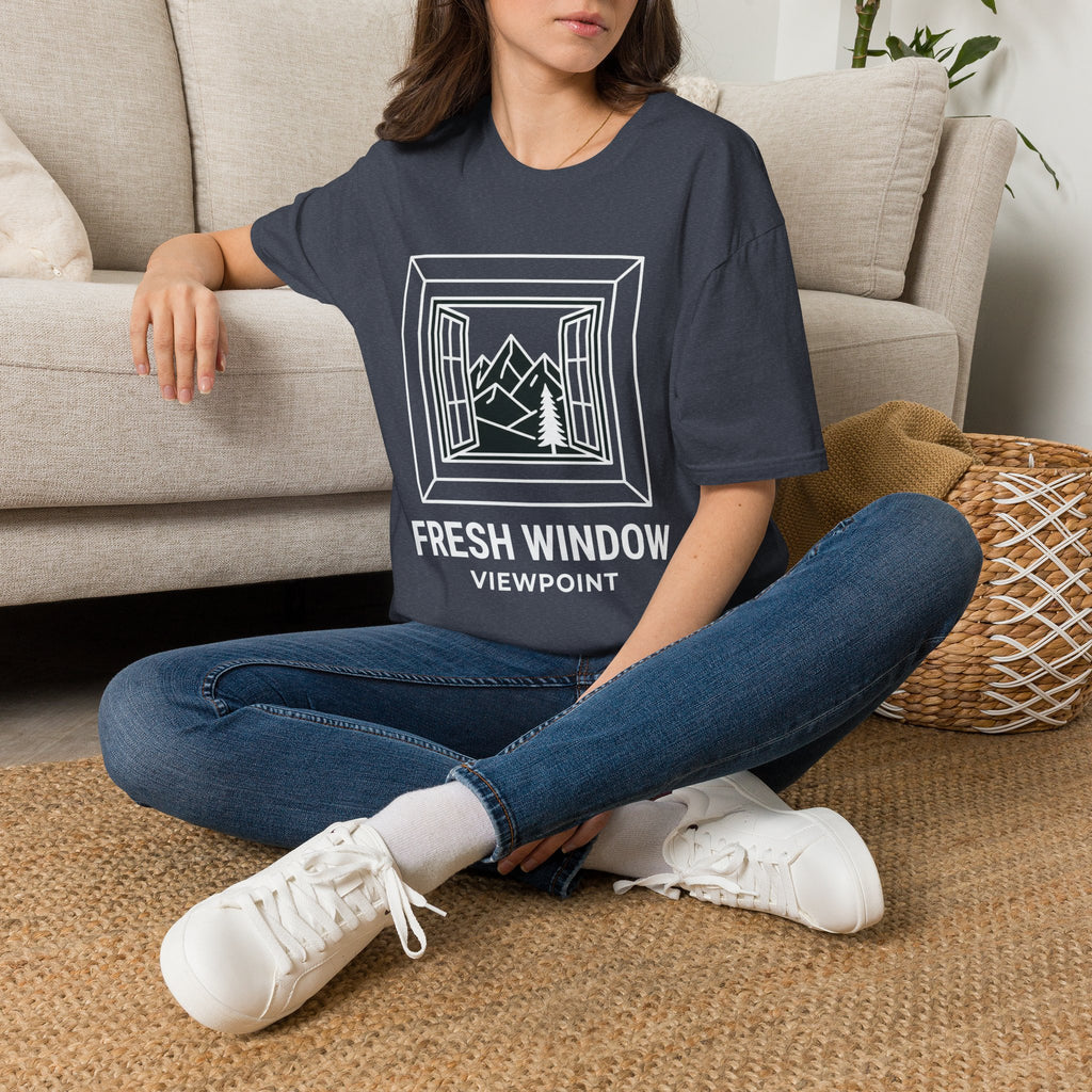 Fresh window – Adventure Graphic Line Art T-Shirt