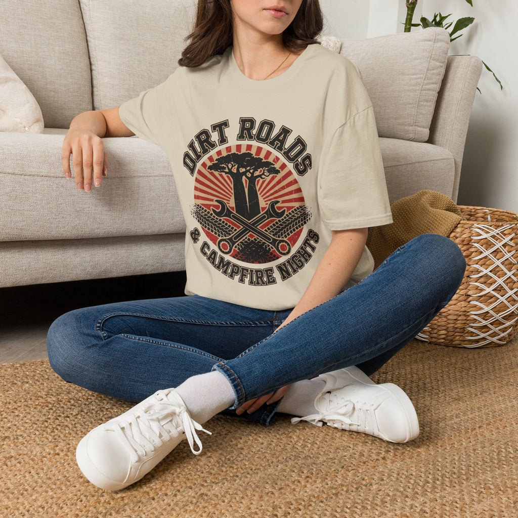 Dirt roads and campfire nights – Adventure Graphic T-Shirt