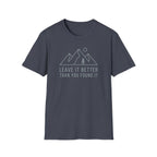 Leave it better line art – Adventure Graphic T-Shirt