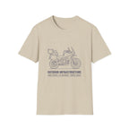 Outdoor infrastructure bike - – Adventure Graphic Blue Print T-Shirt