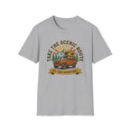 Take the scenic route overlander – Adventure Graphic Badge Art T-Shirt