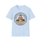 Spotted a great camp site giraffe – Adventure Graphic Badge Art T-Shirt