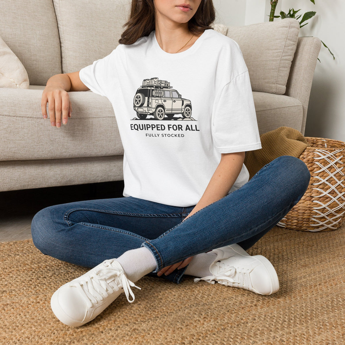 Equipped for all fully stocked – Adventure Graphic Line Art T-Shirt