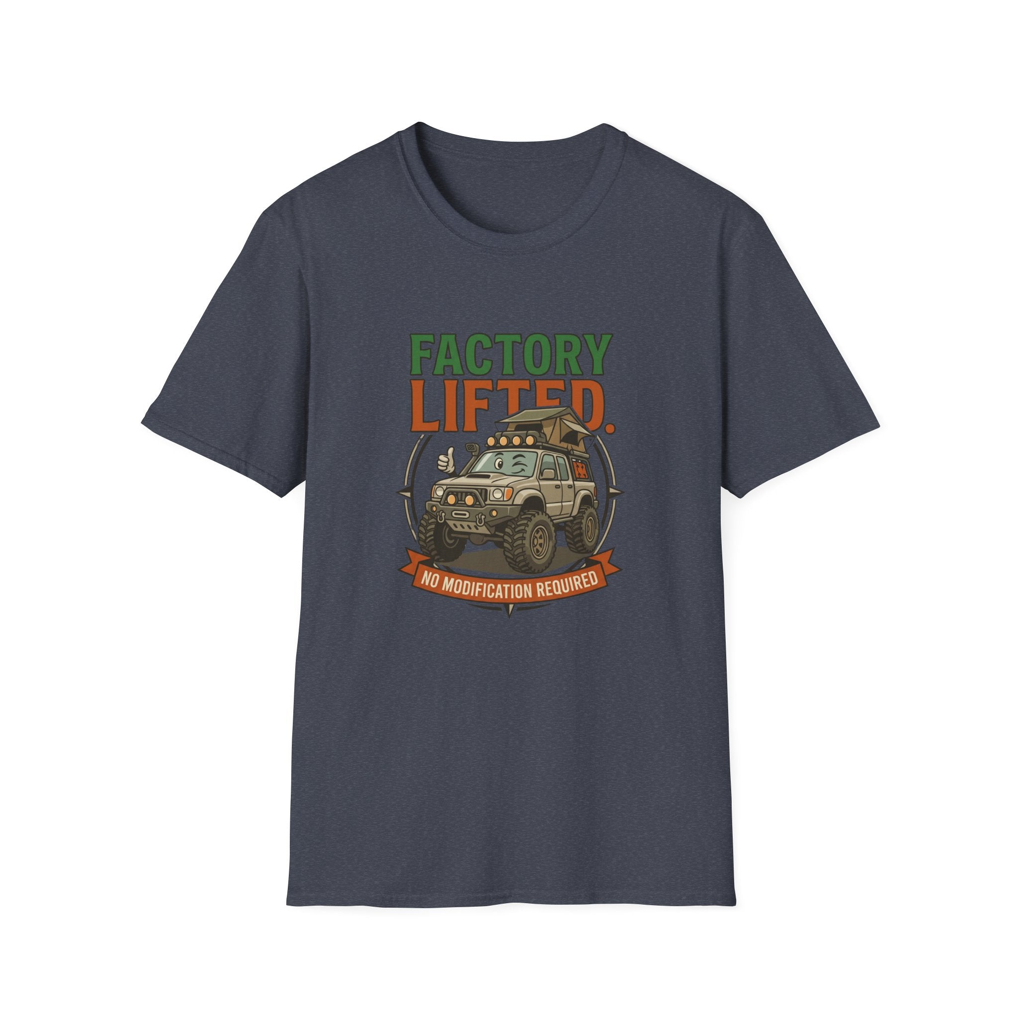 Factory lifted 4x4 – Adventure Graphic Cartoon Art T-Shirt