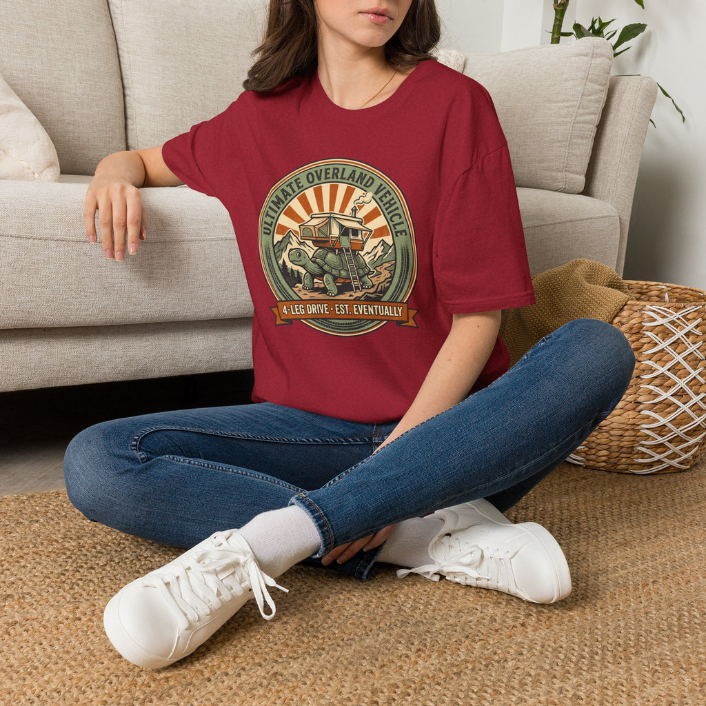 Ultimate overland tortoise – Adventure Graphic Badge Art T-Shirt