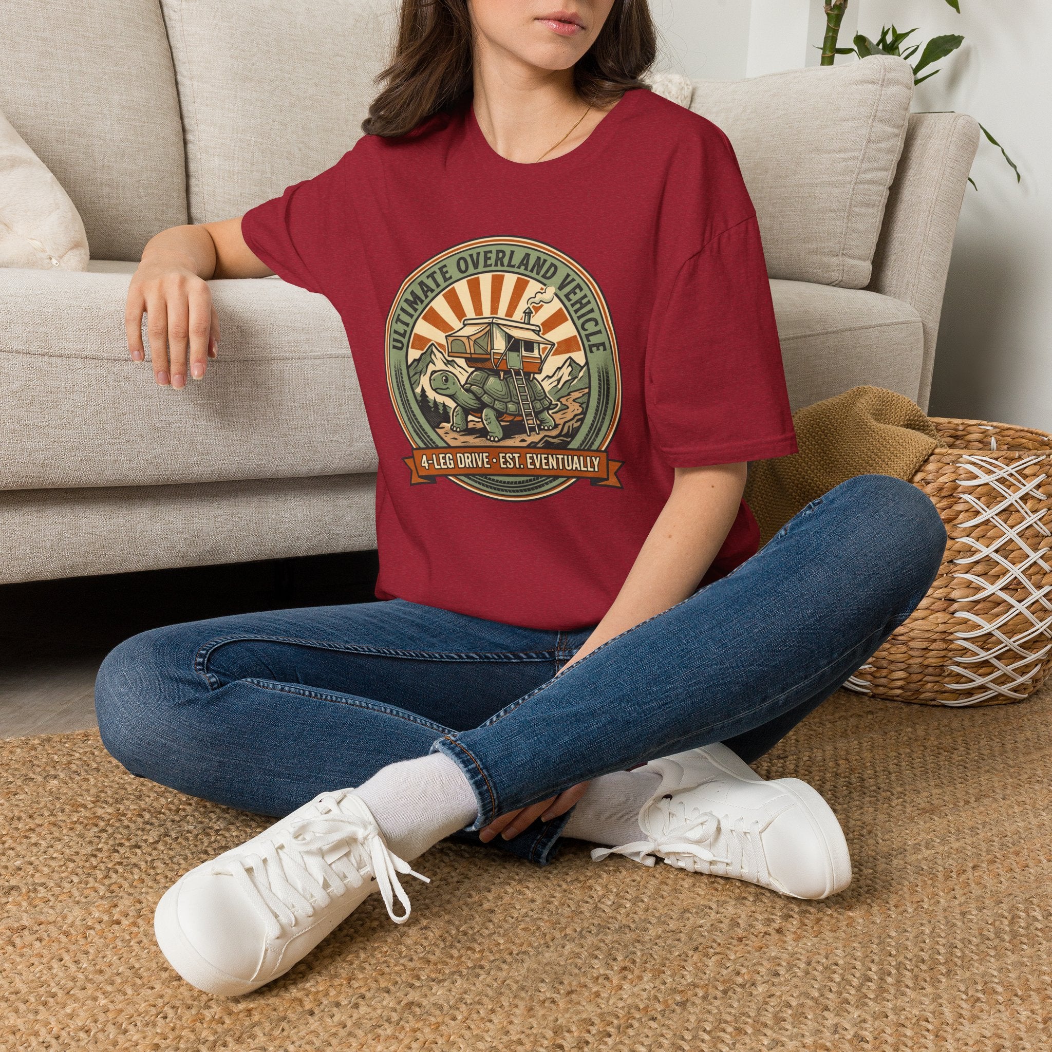 Ultimate overland tortoise – Adventure Graphic Badge Art T-Shirt