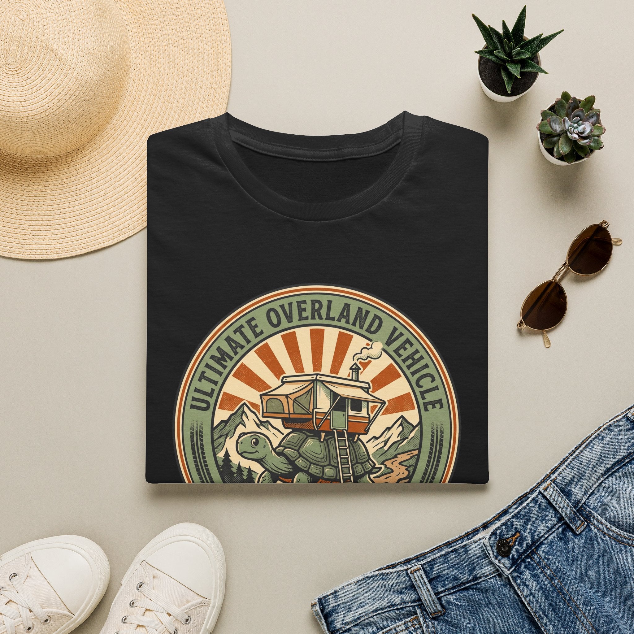 Ultimate overland tortoise – Adventure Graphic Badge Art T-Shirt