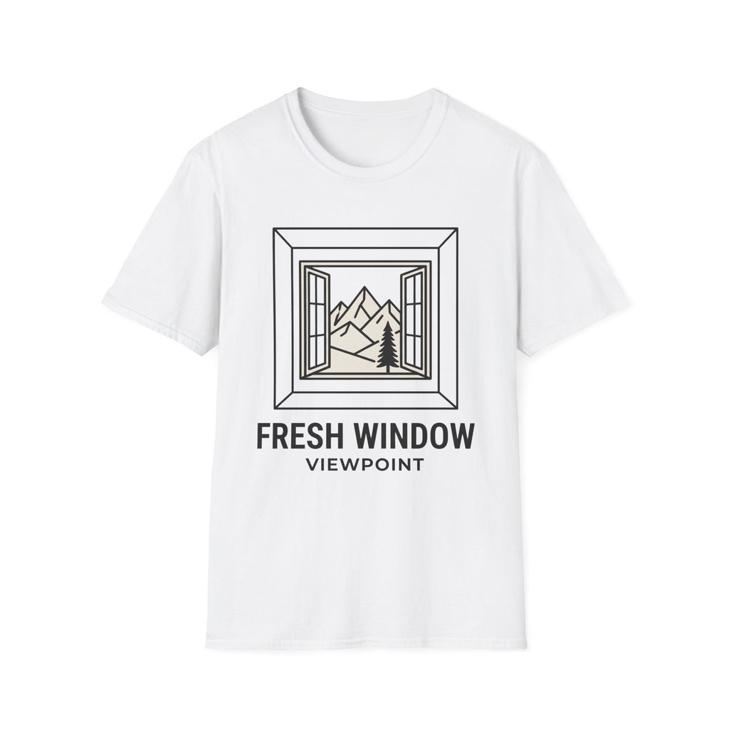 Fresh window – Adventure Graphic Line Art T-Shirt