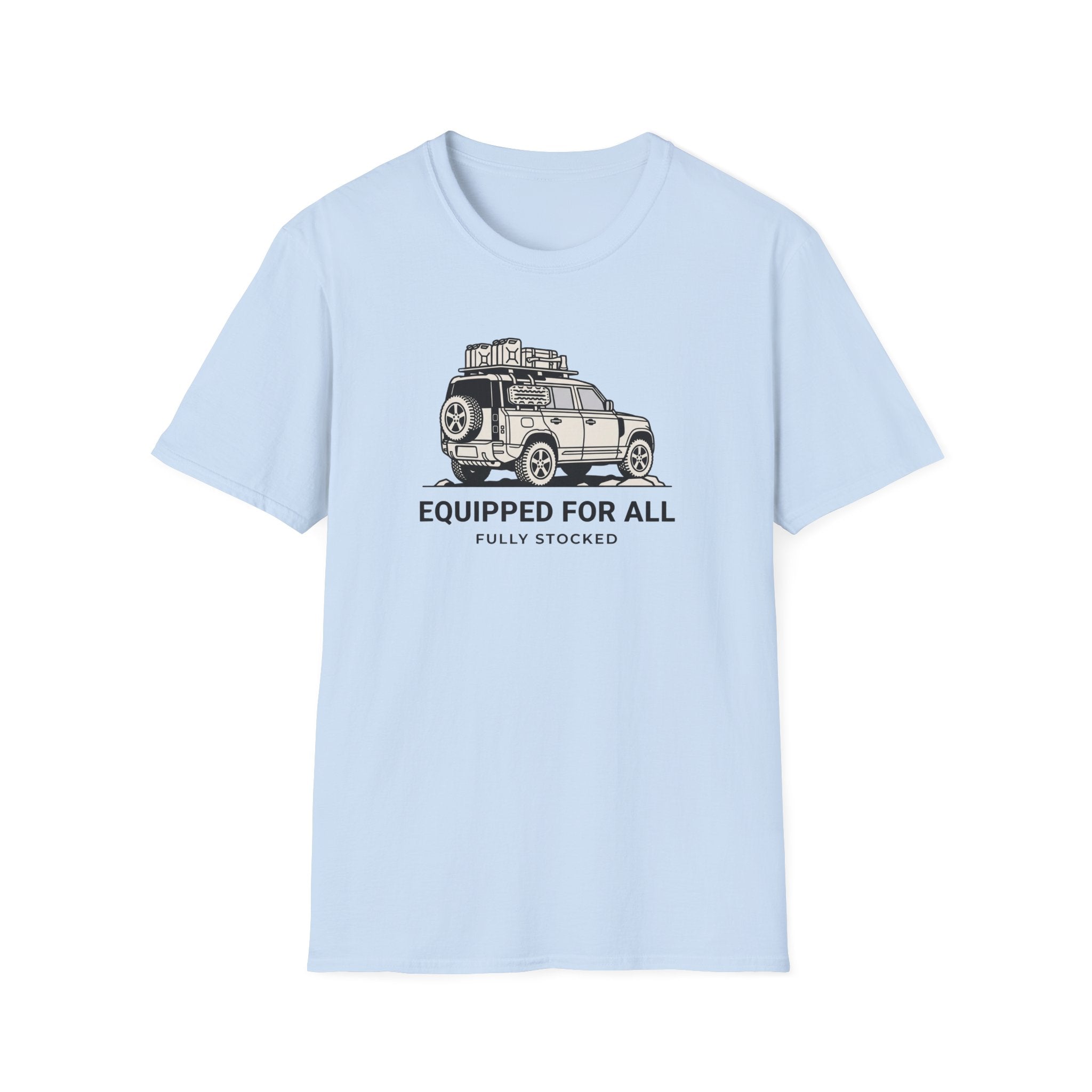 Equipped for all fully stocked – Adventure Graphic Line Art T-Shirt