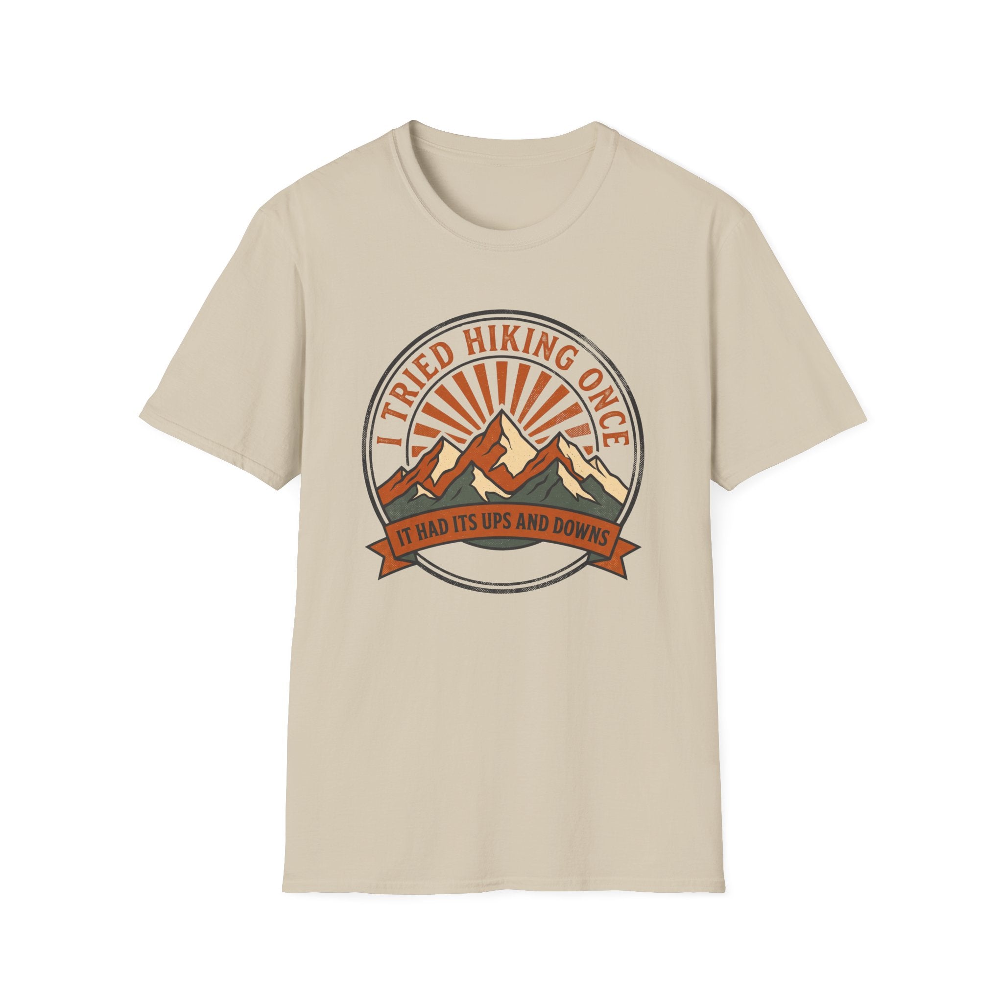 I tried hiking once – Adventure Graphic Badge T-Shirt