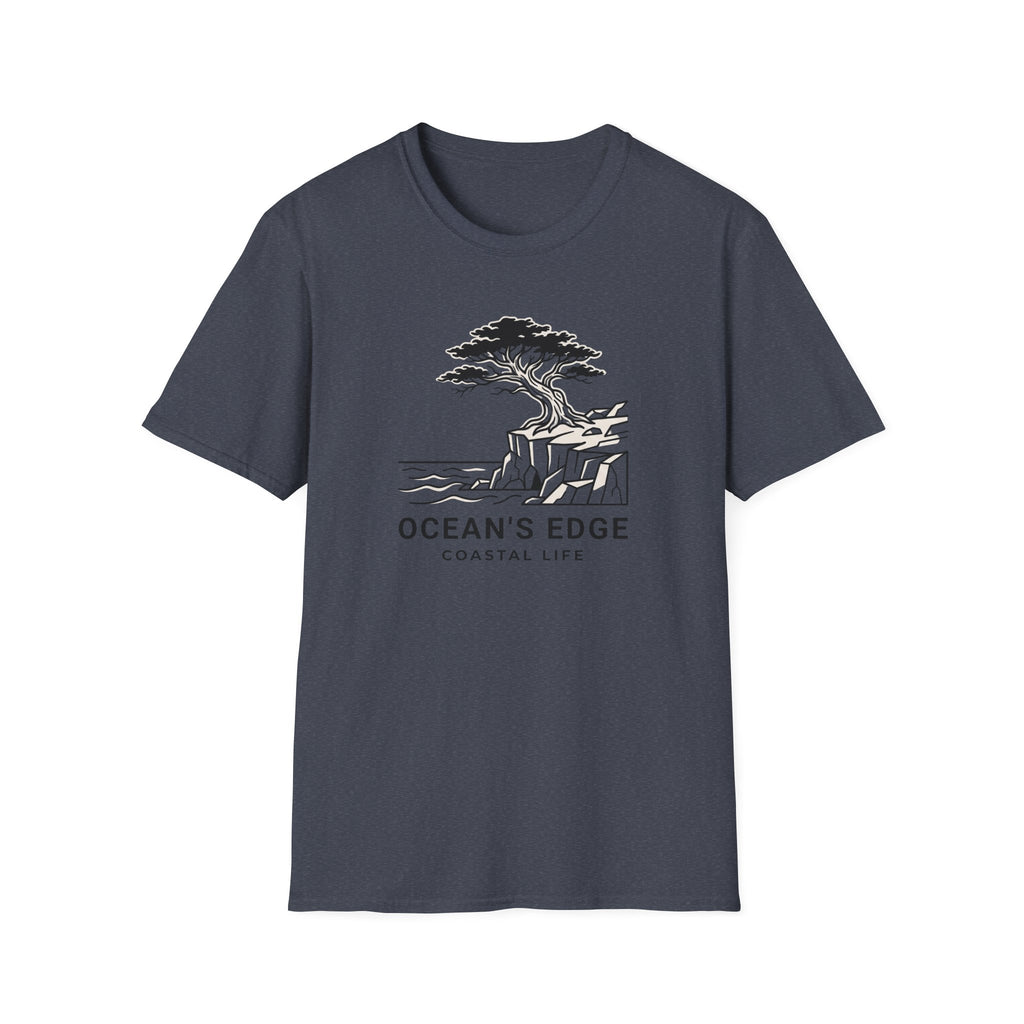 Oceans edge coastal life – Adventure Graphic Line Art T-Shirt