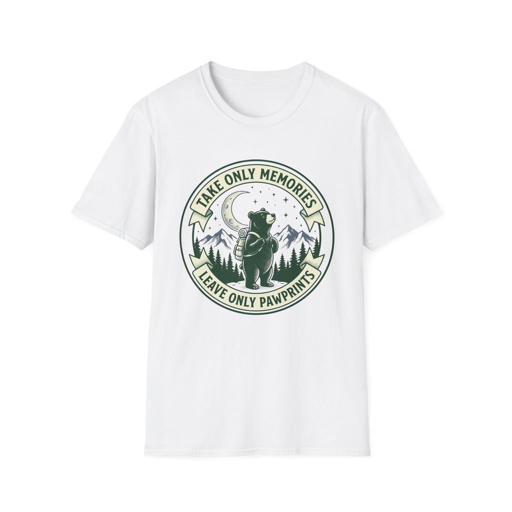 Take only memories bear – Adventure Graphic Badge Art T-Shirt