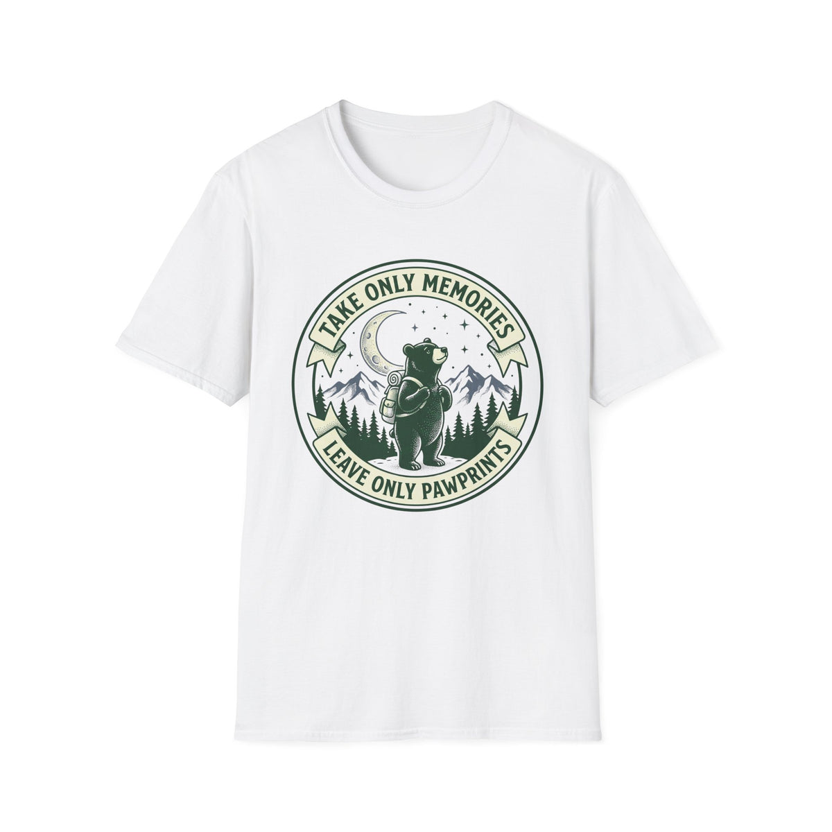 Take only memories bear – Adventure Graphic Badge Art T-Shirt
