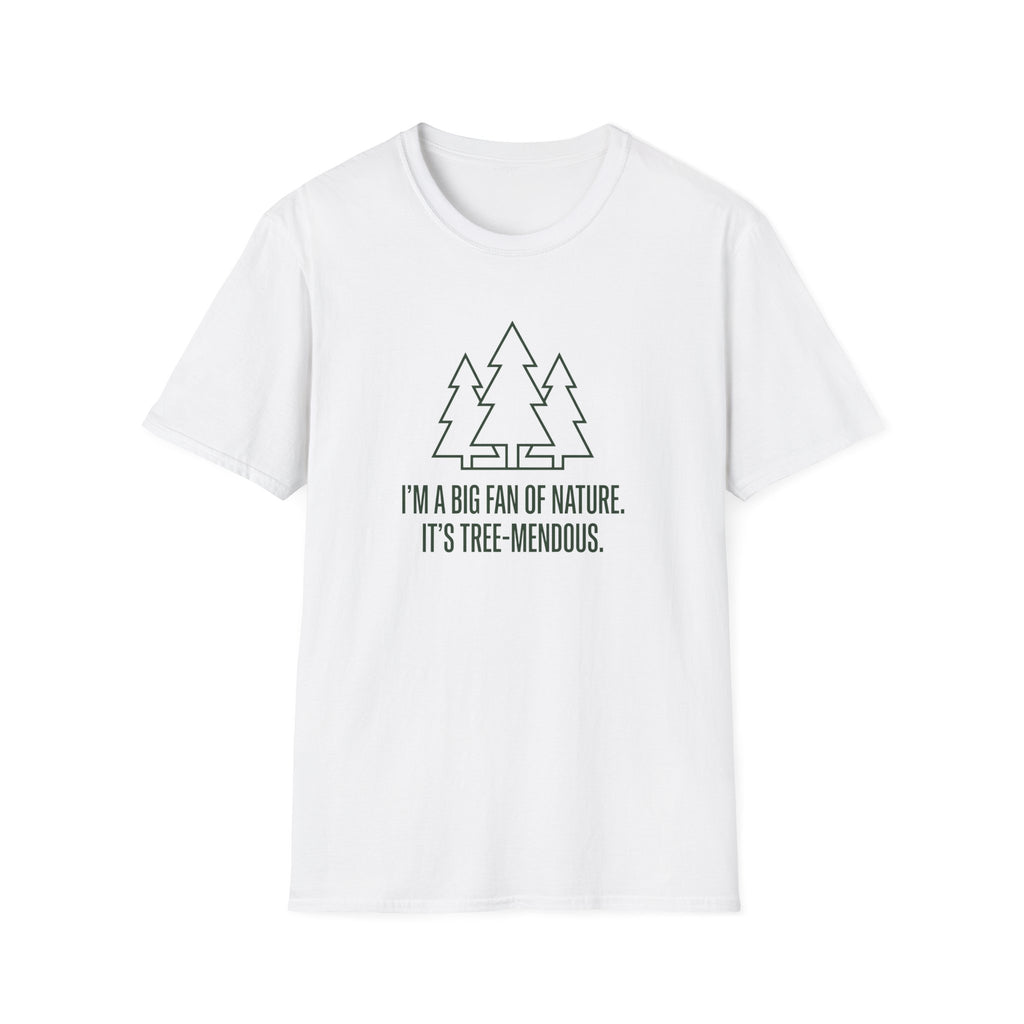 Big fan of nature treemendous – Adventure Graphic Line Art T-Shirt