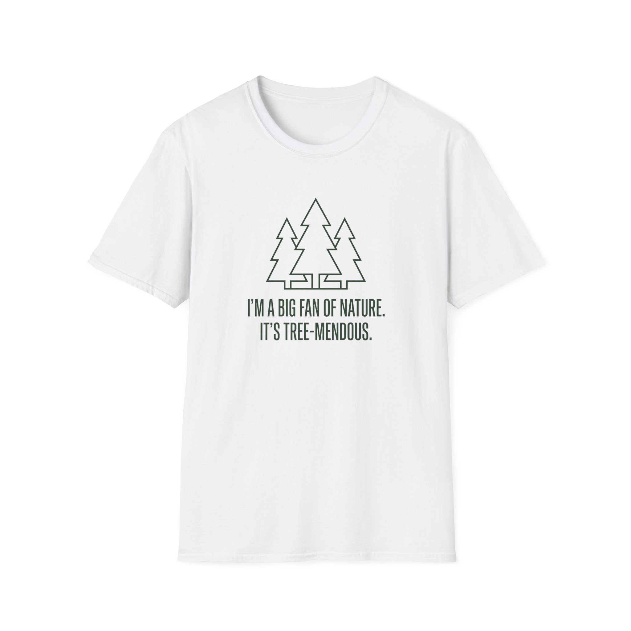 Big fan of nature treemendous – Adventure Graphic Line Art T-Shirt