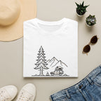 Pine and peak mountain escape – Adventure Graphic Line Art T-Shirt