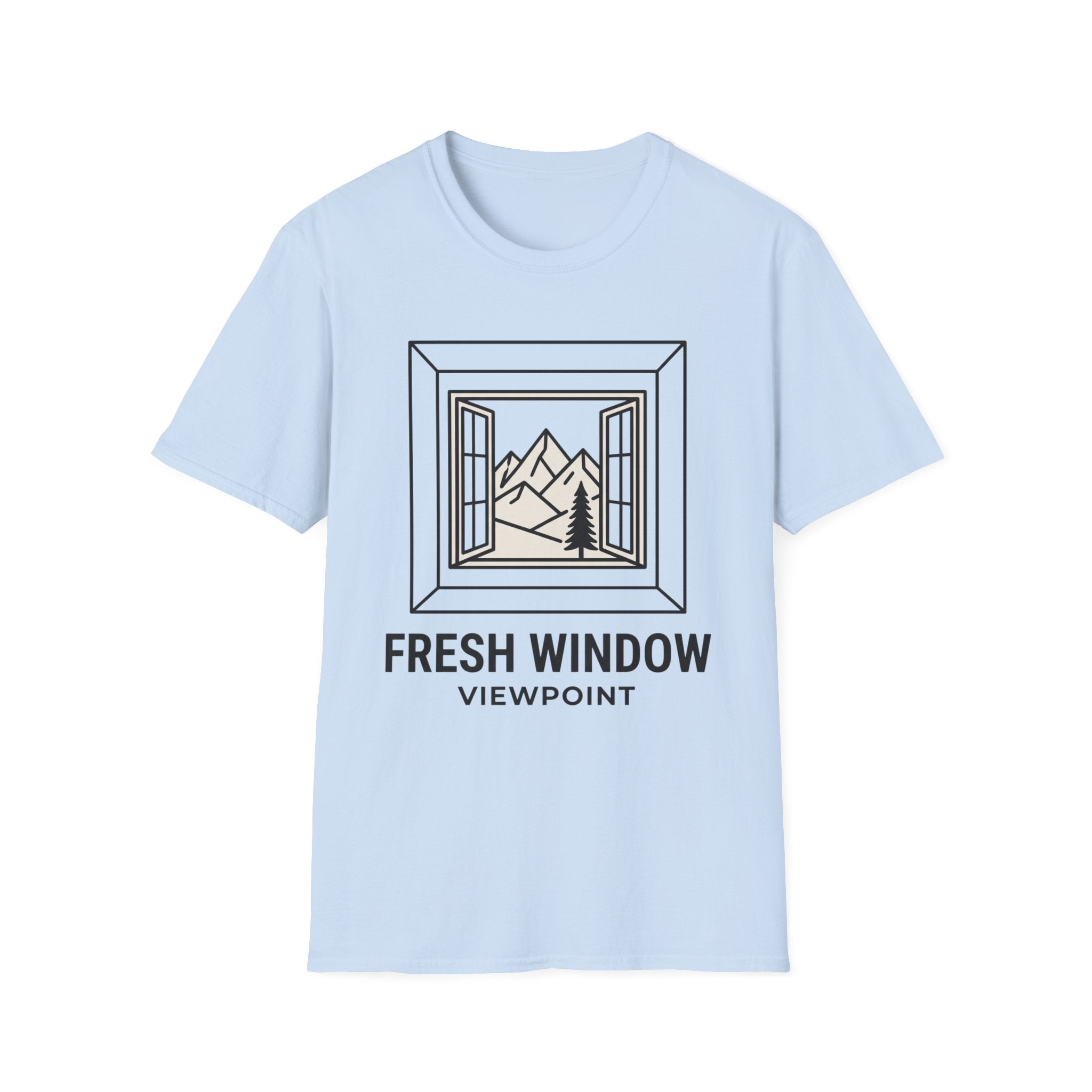 Fresh window – Adventure Graphic Line Art T-Shirt