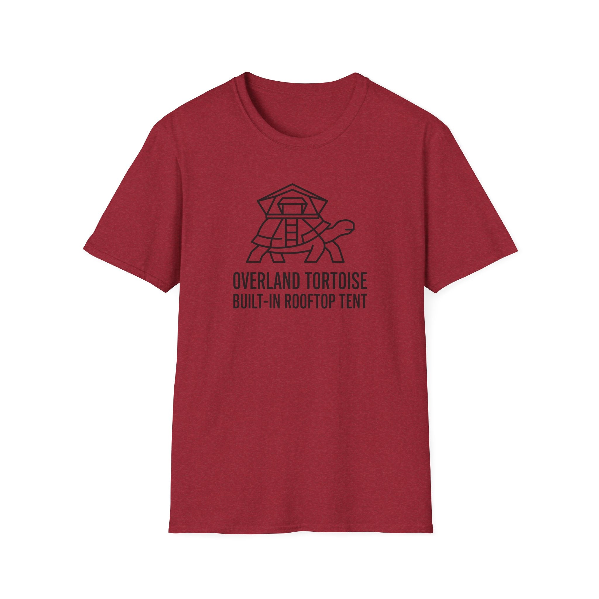 Overland tortoise – Adventure Graphic Line Art T-Shirt