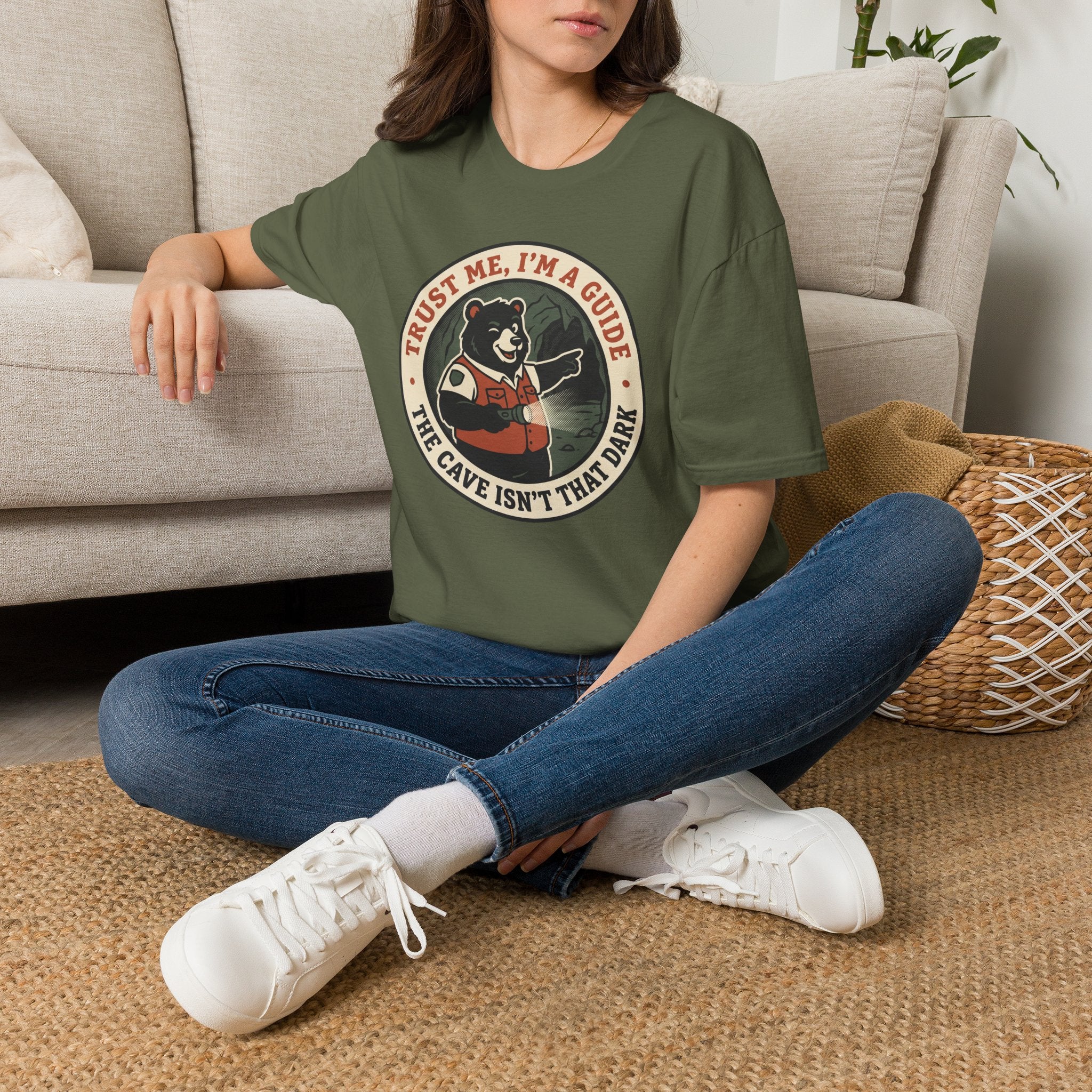 Trust me I am a guide – Adventure Graphic Badge Art T-Shirt