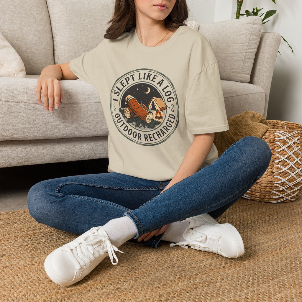 I slept like a log – Adventure Graphic Cartoon Art T-Shirt