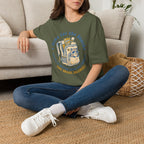 T-Shirt — I Hike for the Snacks Graphic Tee (Backpack Raccoon)