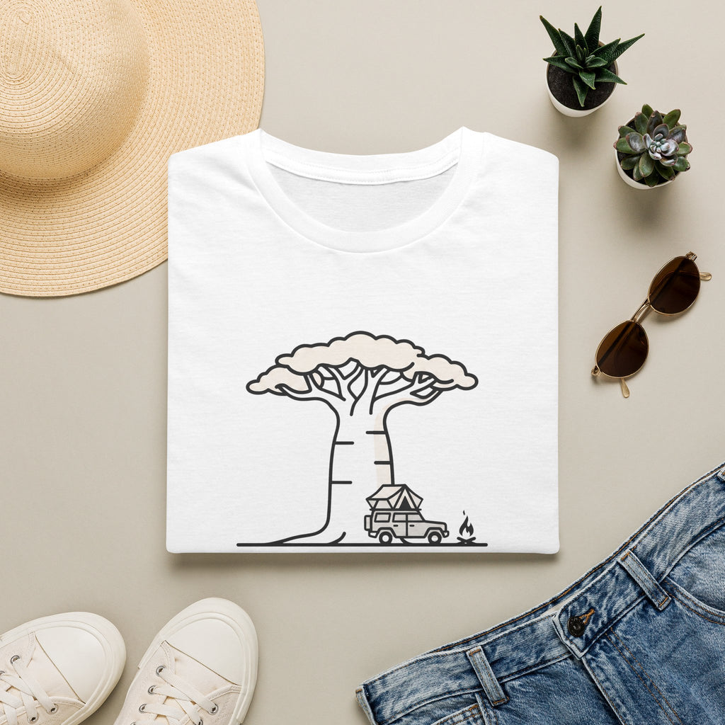 Ancient shade baobab – Adventure Graphic Line Art T-Shirt