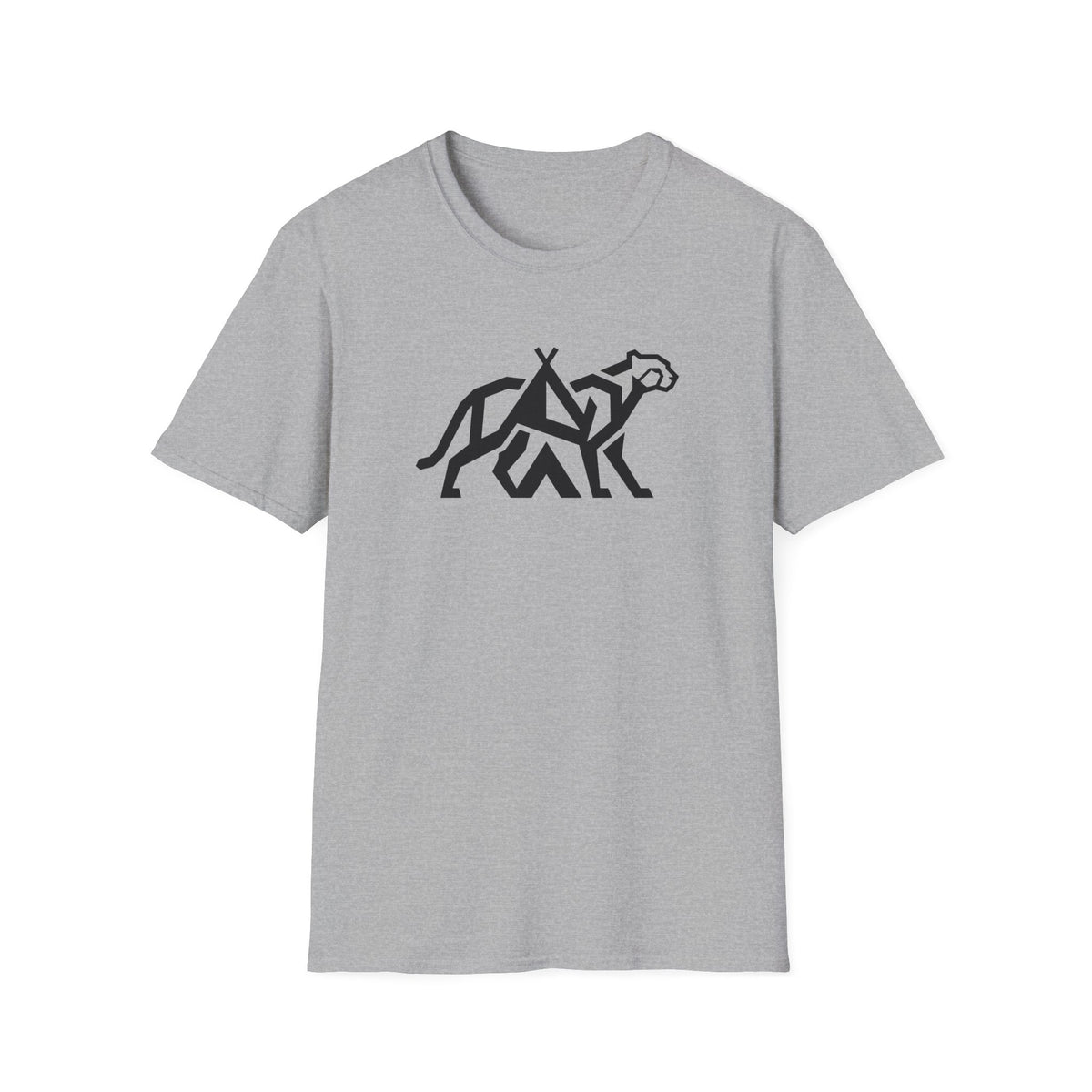 Cheetah tent infused – Adventure Graphic Line Art T-Shirt