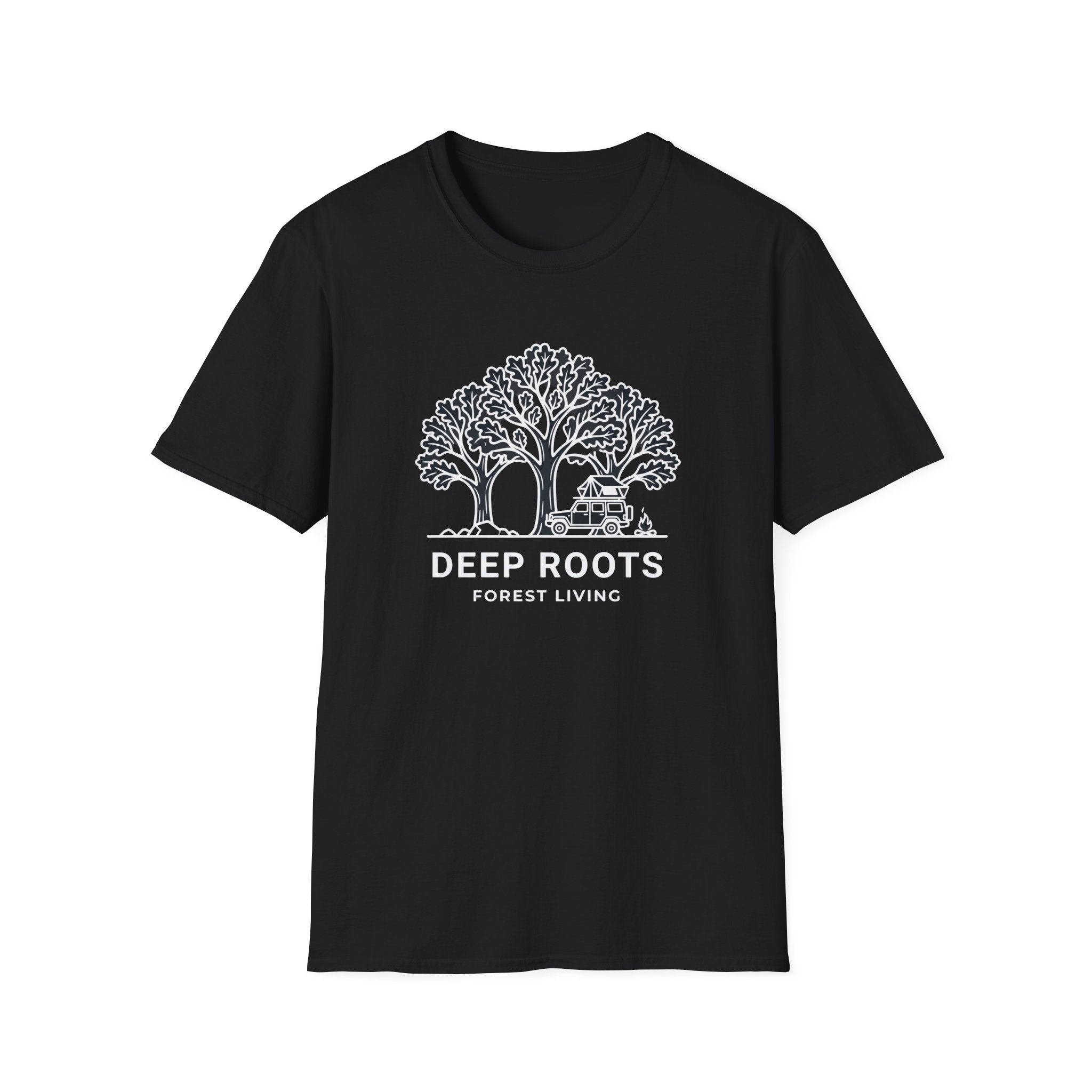 Deep roots forest living – Adventure Graphic Line Art T-Shirt