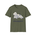 Outdoor infrastructure trailer – Adventure Graphic Blue Print T-Shirt