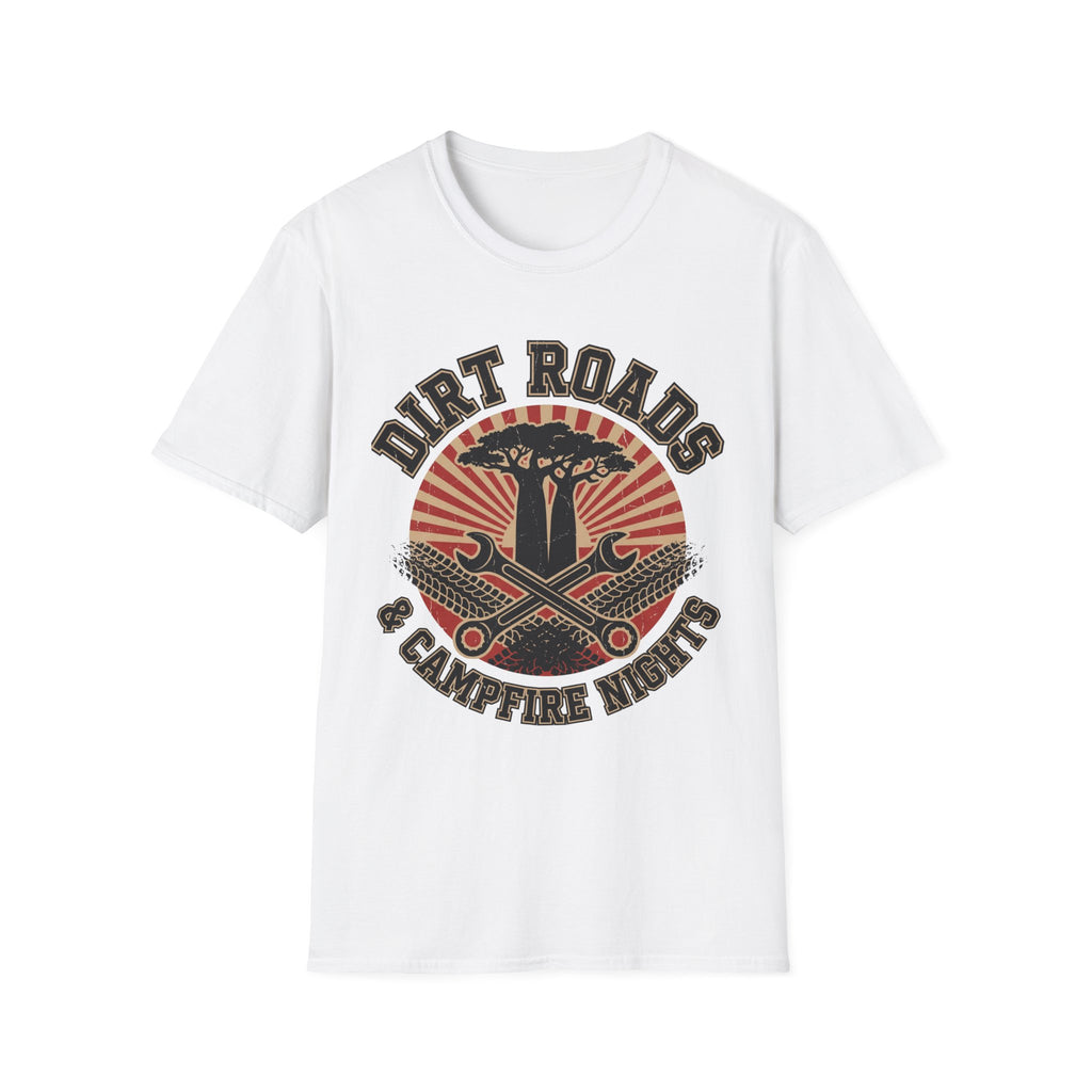 Dirt roads and campfire nights – Adventure Graphic T-Shirt