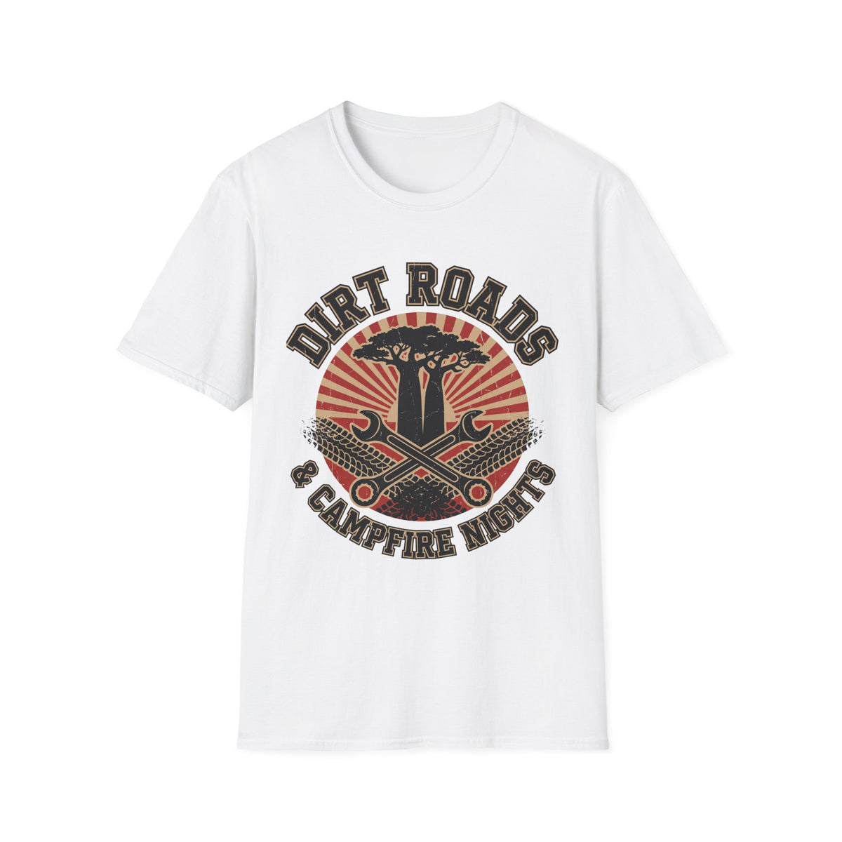 Dirt roads and campfire nights – Adventure Graphic T-Shirt