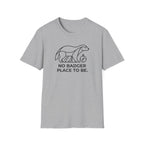 No badger place to be – Adventure Graphic Line Art T-Shirt