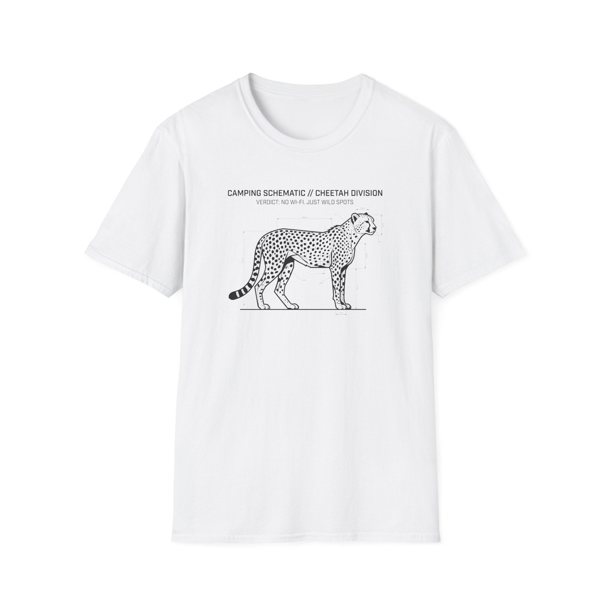 No wifi just wild spots cheetah – Adventure Graphic Art T-Shirt