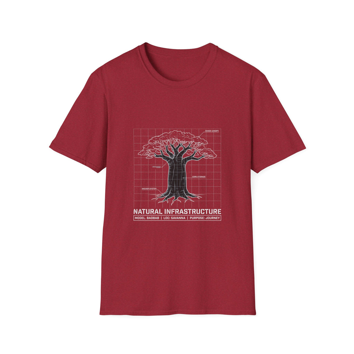 Baobab blue print – Adventure Graphic T-Shirt
