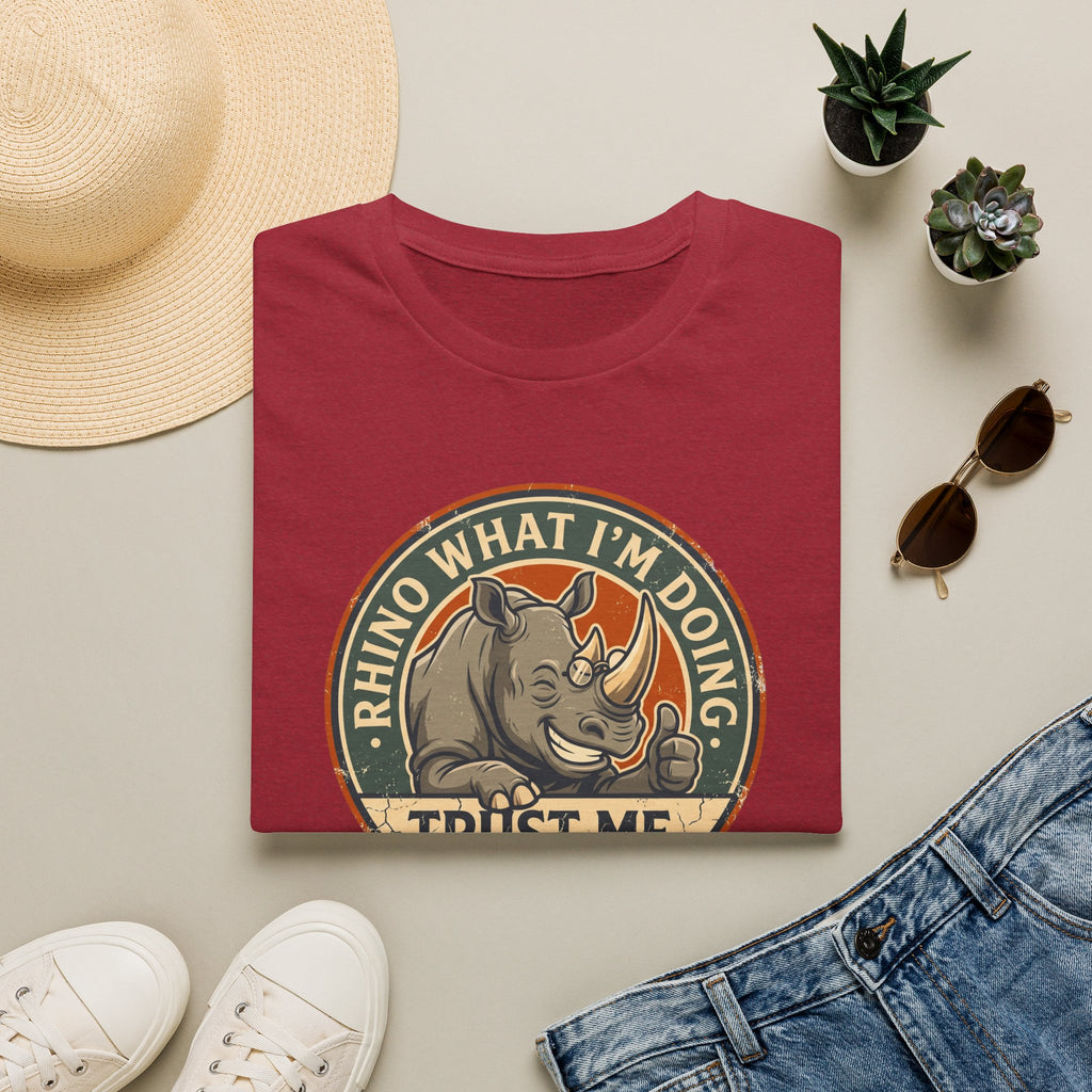 Rhino what I am doing – Adventure Graphic Badge Art T-Shirt