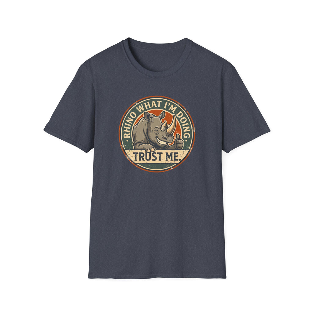 Rhino what I am doing – Adventure Graphic Badge Art T-Shirt