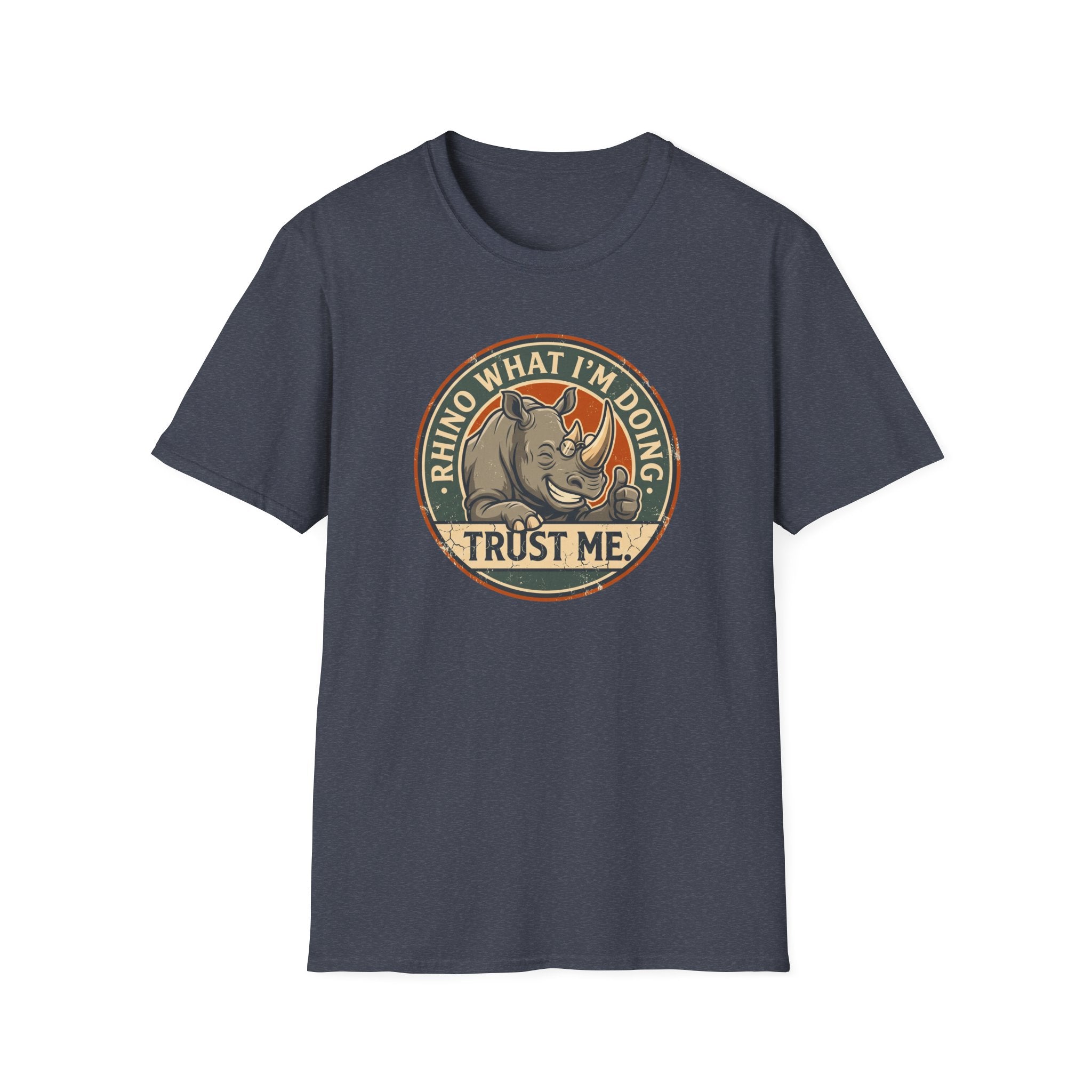 Rhino what I am doing – Adventure Graphic Badge Art T-Shirt