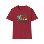 Camp nap eat repeat koala – Adventure Graphic Cartoon Art T-Shirt