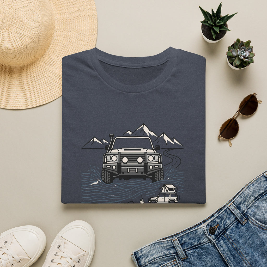 Cross creeks go further – Adventure Graphic Line Art T-Shirt