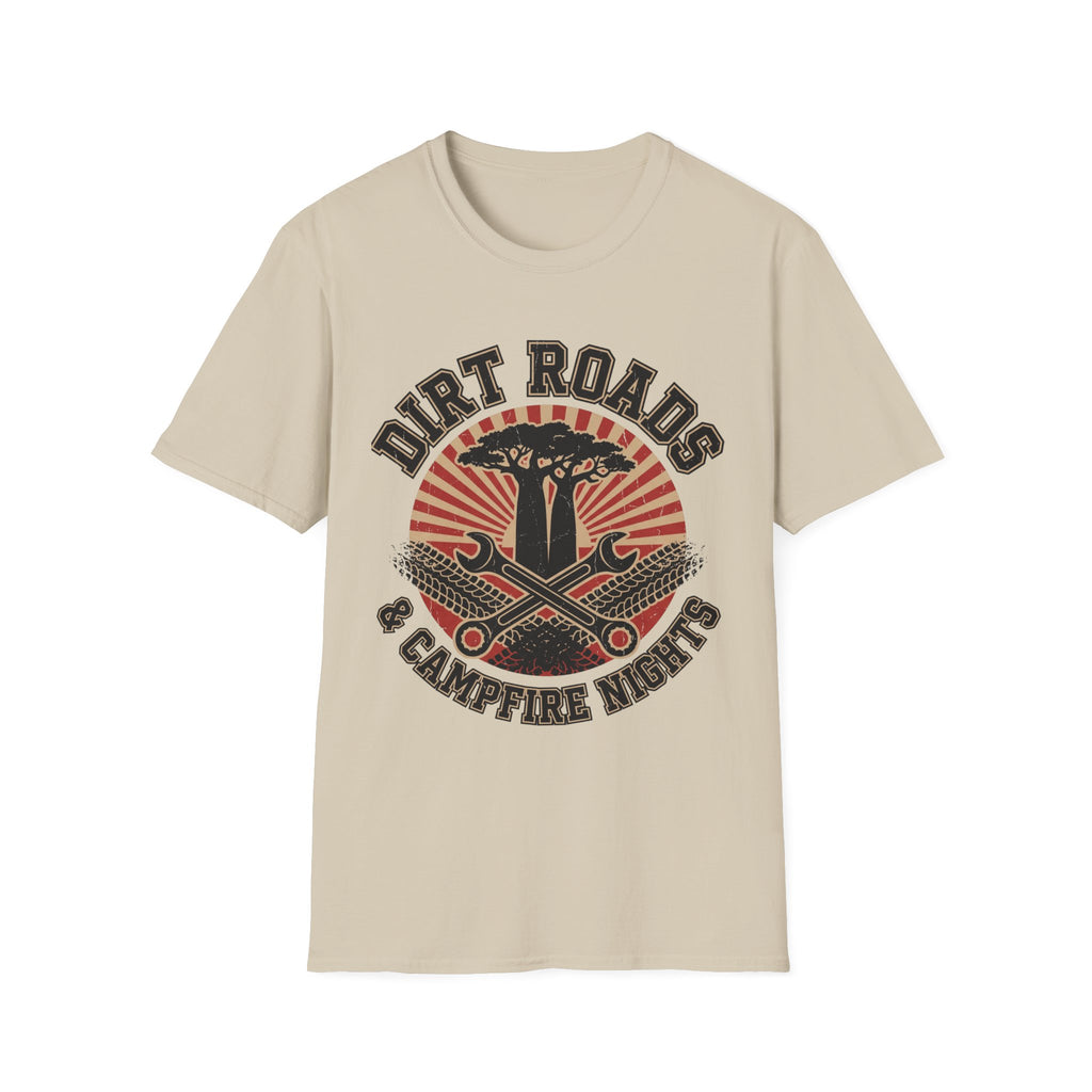 Dirt roads and campfire nights – Adventure Graphic T-Shirt