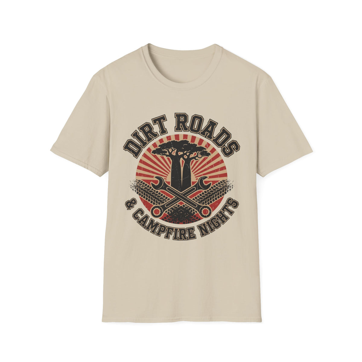 Dirt roads and campfire nights – Adventure Graphic T-Shirt
