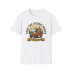 Take the scenic route overlander – Adventure Graphic Badge Art T-Shirt