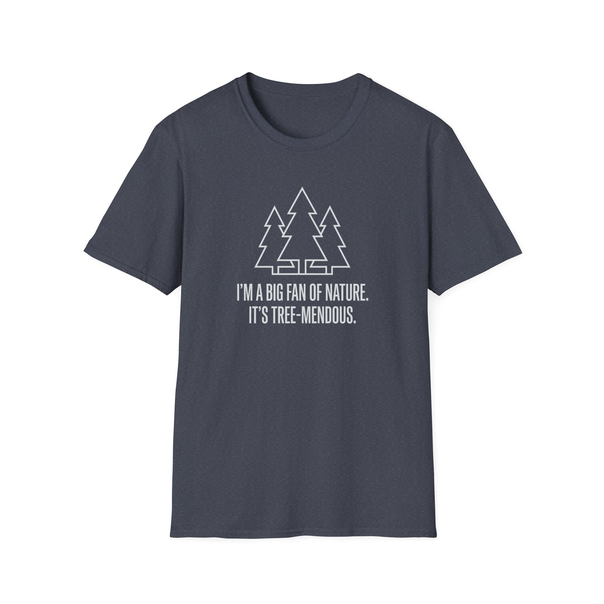 Big fan of nature treemendous – Adventure Graphic Line Art T-Shirt