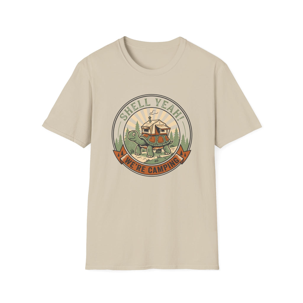 Shell yeah overland tortoise – Adventure Graphic Badge Art T-Shirt