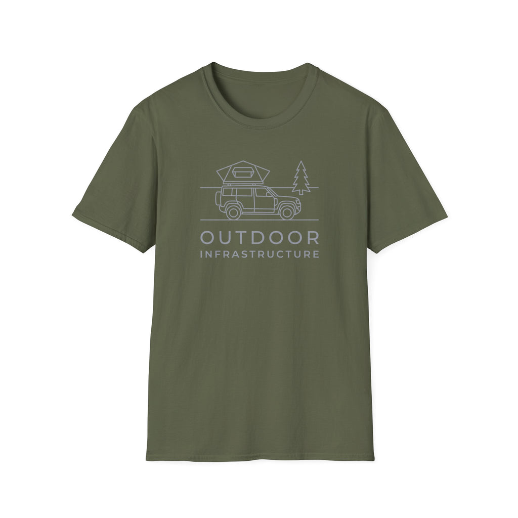 Outdoor infrastructure – Adventure Graphic Line Art T-Shirt