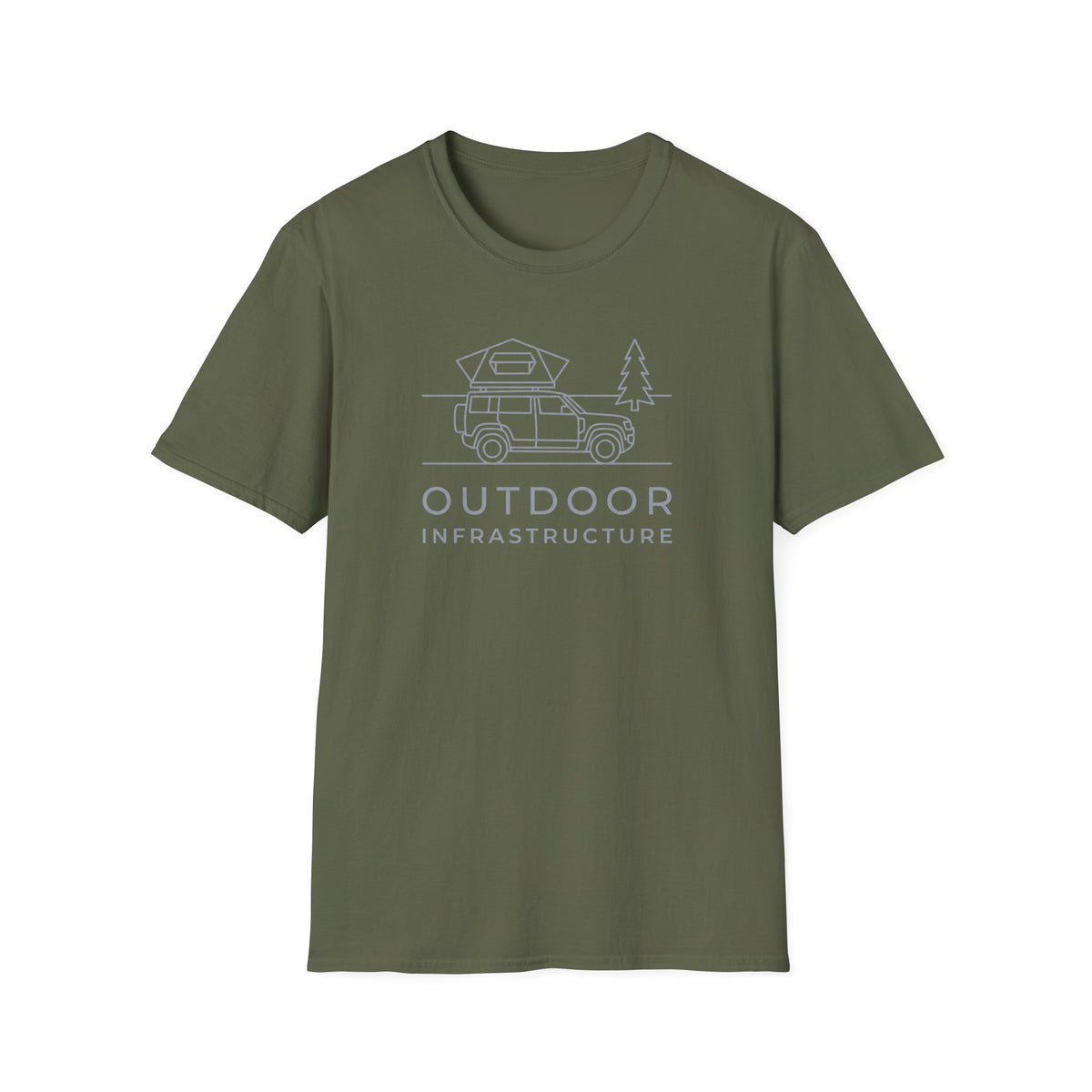 Outdoor infrastructure – Adventure Graphic Line Art T-Shirt