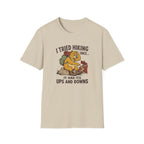 Hiking ups and downs bear – Adventure Graphic Cartoon Art T-Shirt
