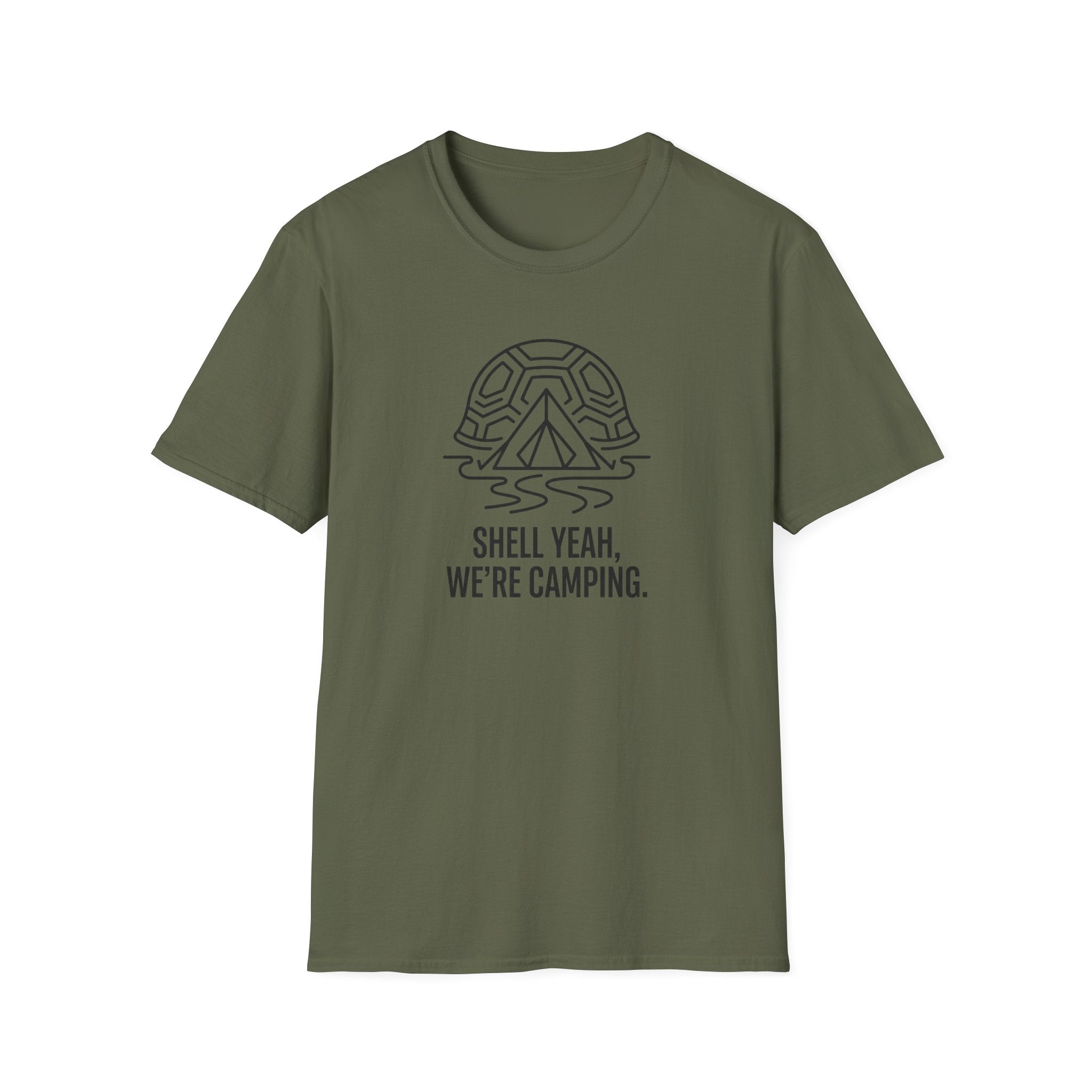 Shell yeah tortoise – Adventure Graphic Line Art T-Shirt
