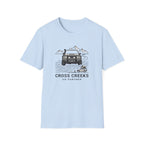 Cross creeks go further – Adventure Graphic Line Art T-Shirt